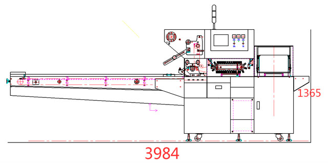 New Design Horizontal Flow Packing Machine For Bakery