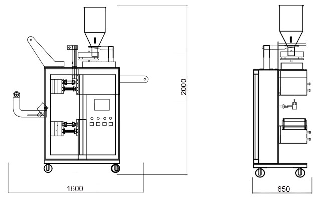 Single Chamber Tea Bag Machine