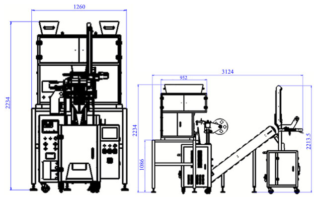 Triangle Tea Bag Machine Overwrap Machine